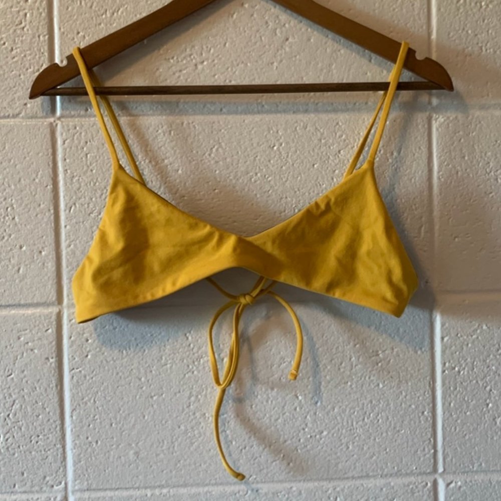 Yellow Bikini Top